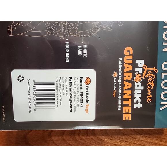 NIB Fat Brain Toys Precision Clock Puzzlegears NEW & Sealed Gift Teen - Picture 5 of 5